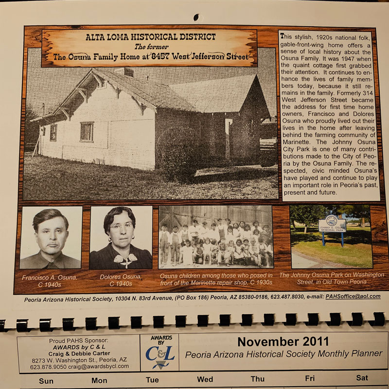 Osuna Family Historic Home Peoria
